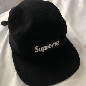 Black wool Supreme Hat